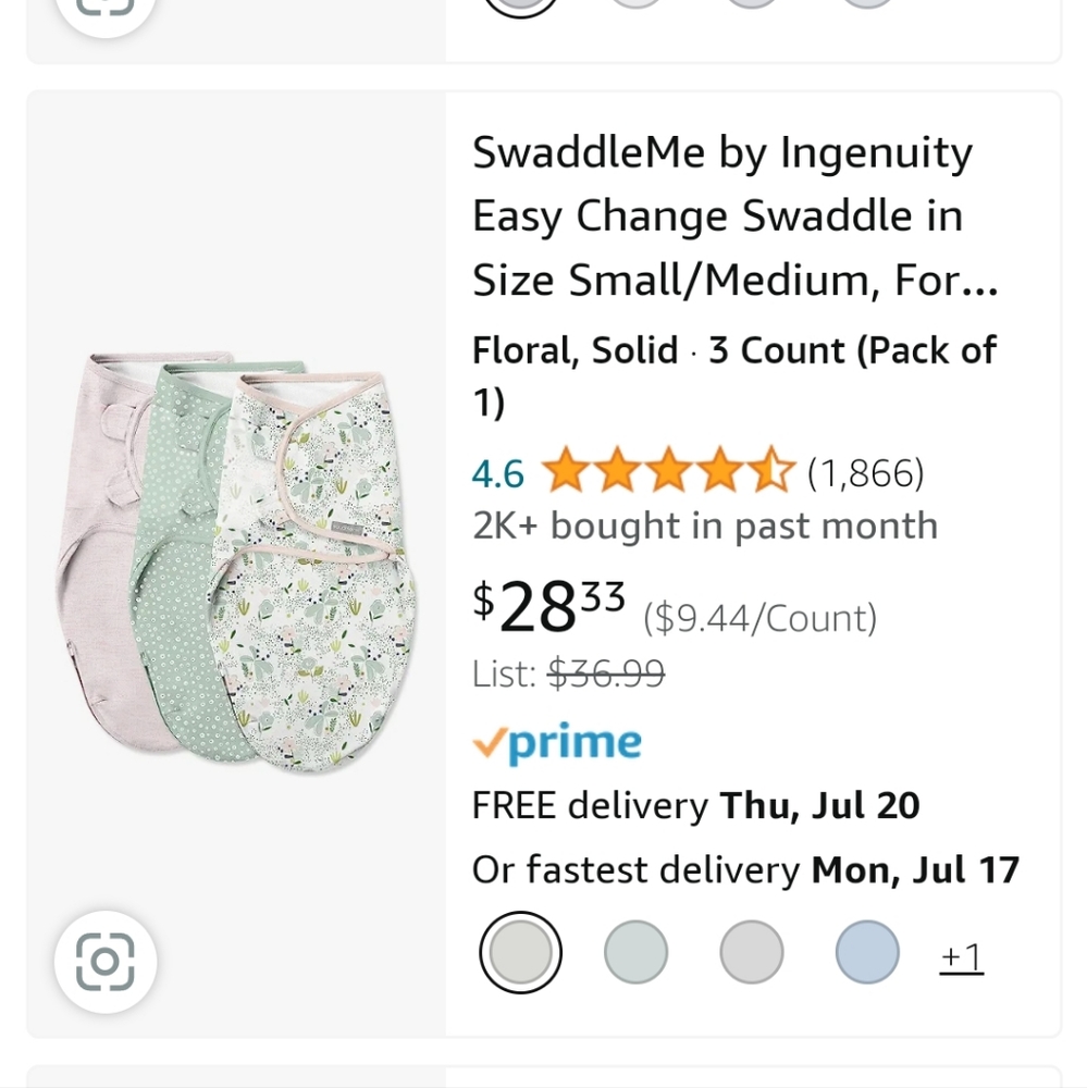 Swaddle me 3 pc set - Picture 1 of 8